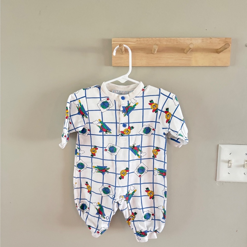 6/9m color block‎ romper
